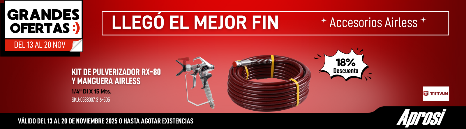 Buen Fin Accesorios Airless