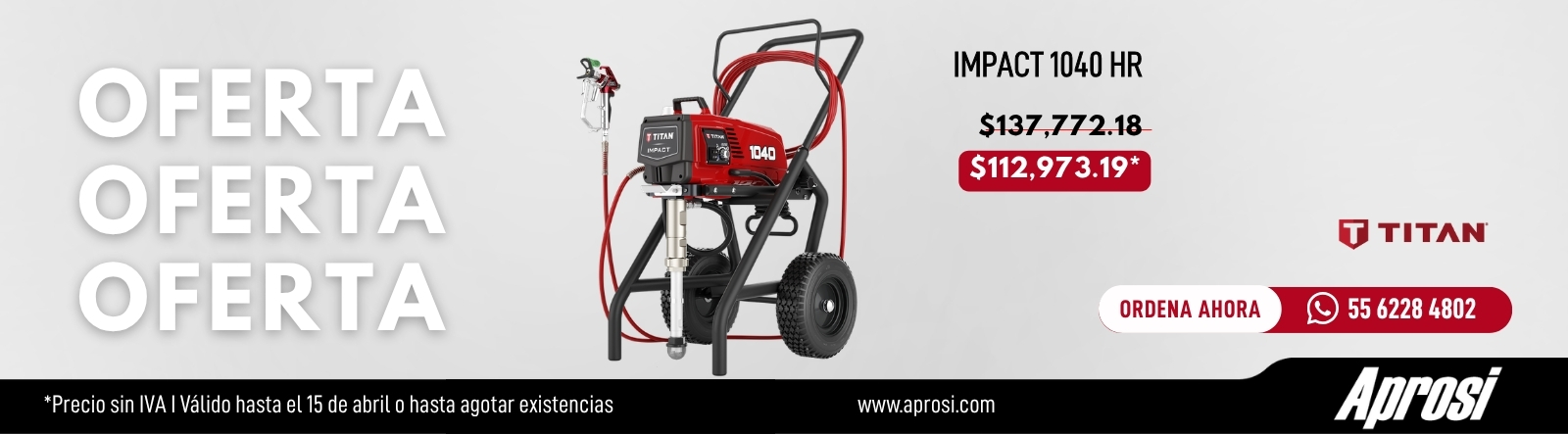 Promocion Impact 1040 HR