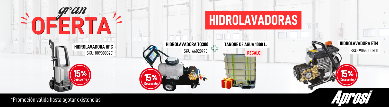 Promo Septiembre Hidrolavadoras