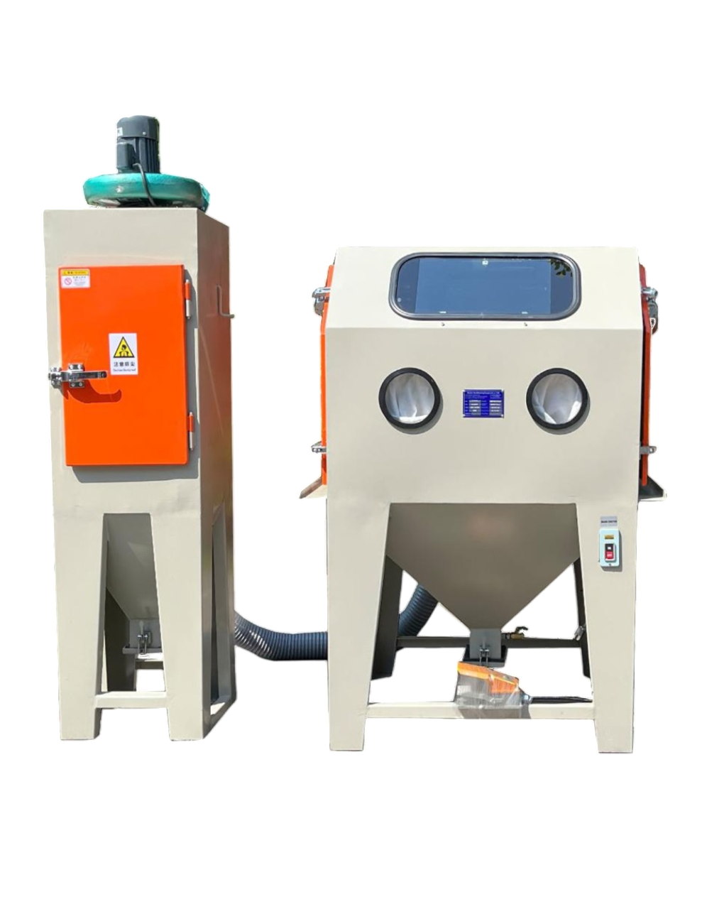 Cabina de sand blast con recolector de polvo