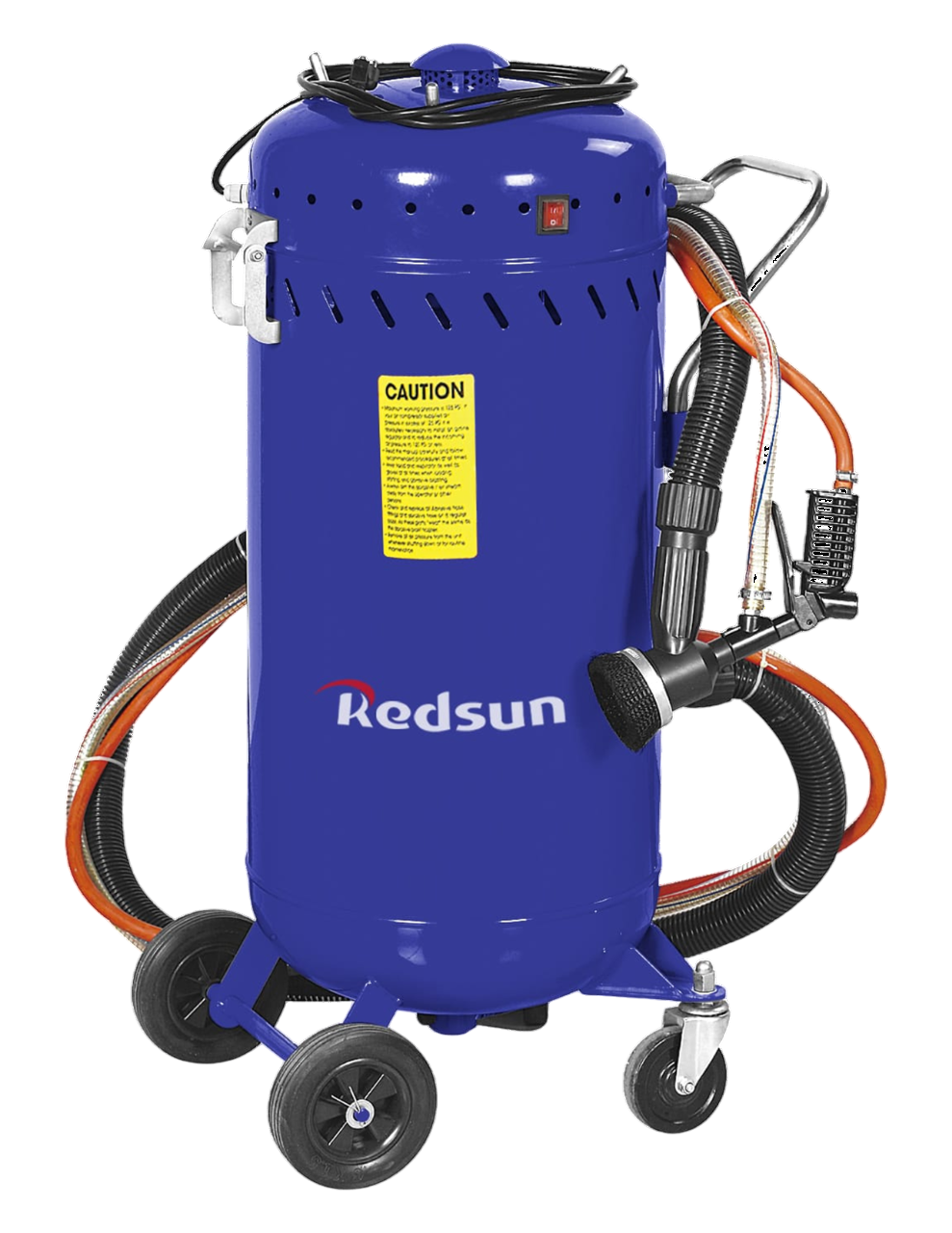 Tanque de sand blast con aspirador