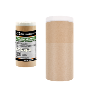 Papel kraft precintado con cinta adhesiva (30 x 25)